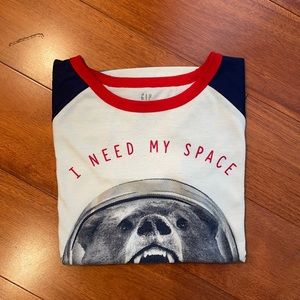 Gap long sleeve pajama top size 12